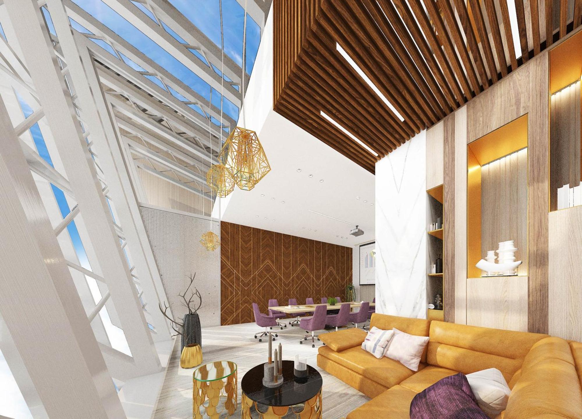 Velero Hotel Doha Lusail Exteriér fotografie Interior of the Sky Loft